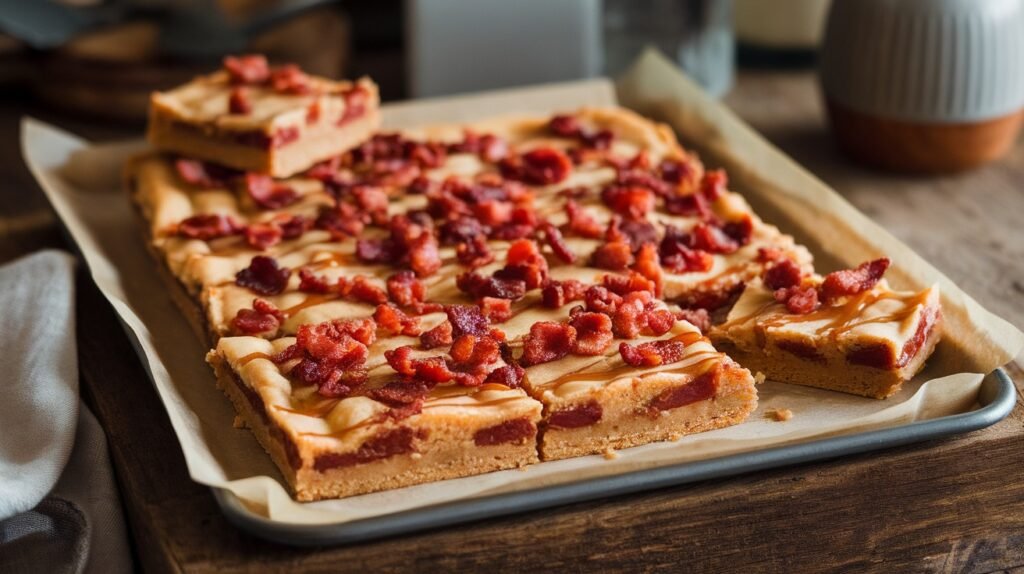 Maple Bacon Cookie Bars