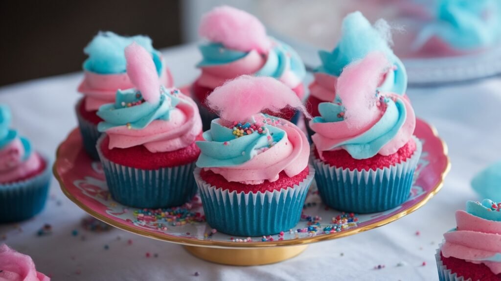 Cotton Candy Cupcakes