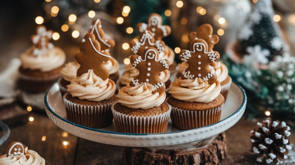 Gingerbread Cupcakes with Molasses Frosting