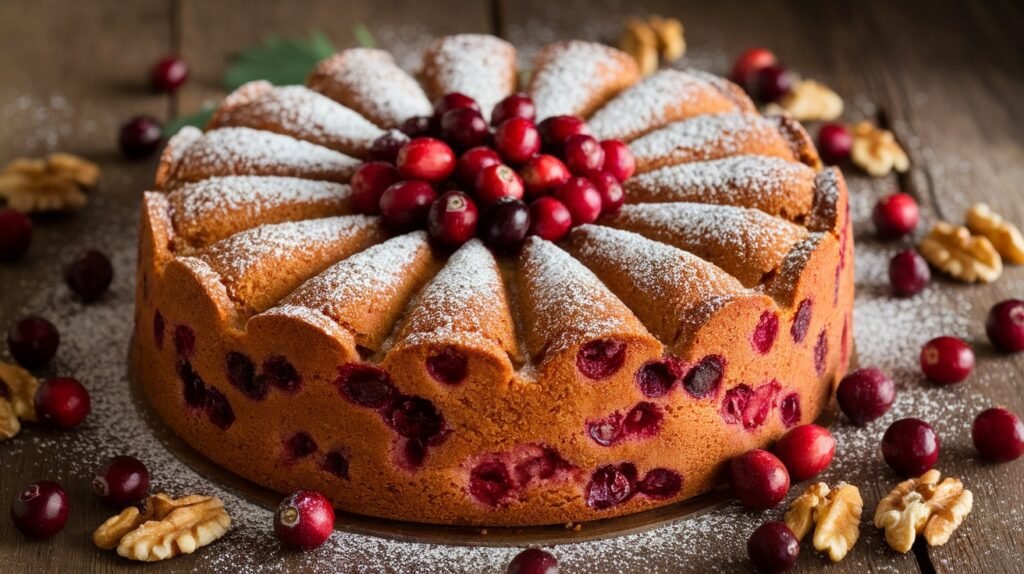 Cranberry Walnut Cake