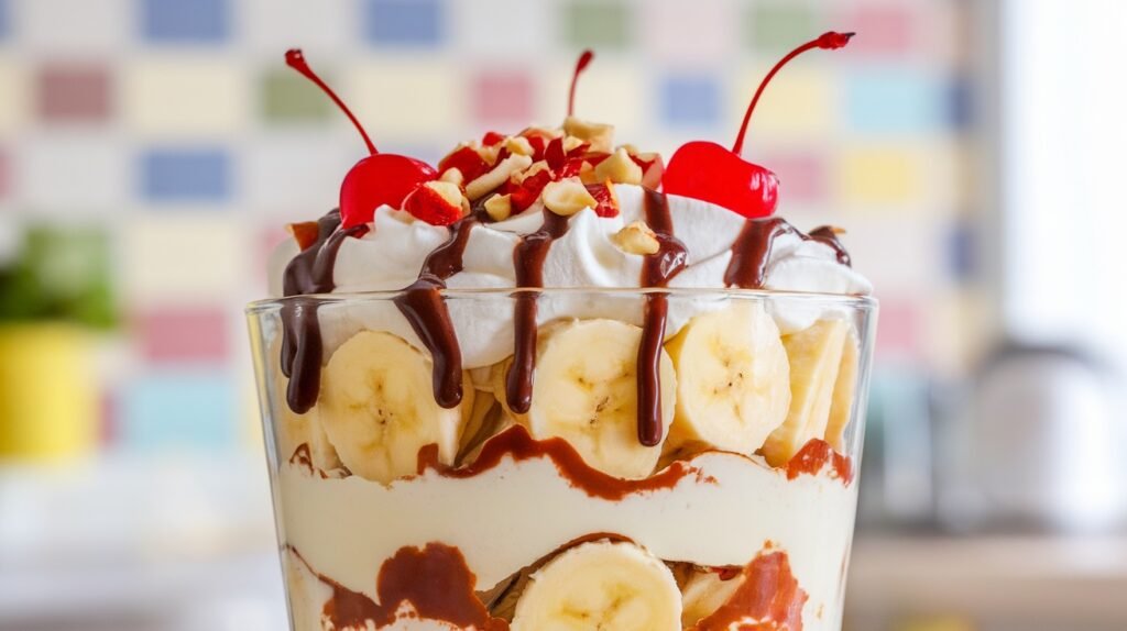 No Bake Banana Split Dessert