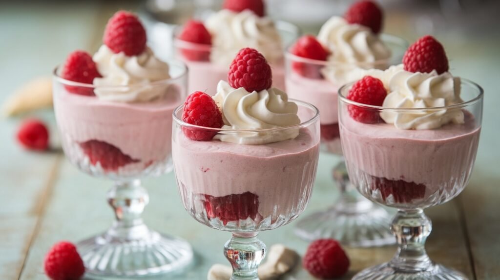 Raspberry White Chocolate Mousse