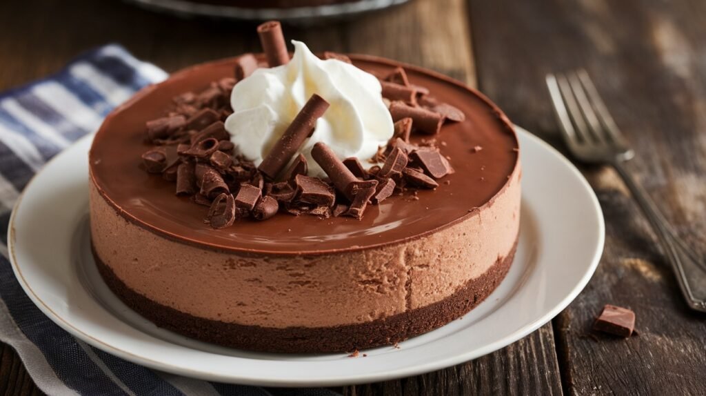 No Bake Chocolate Cheesecake