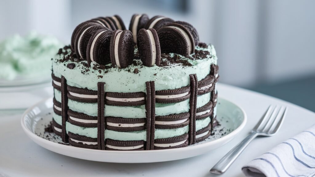Mint Oreo Icebox Cake