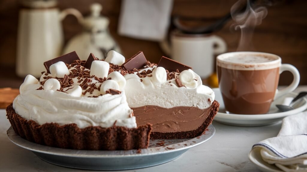 Frozen Hot Chocolate Pie