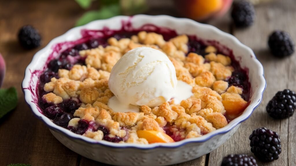 Blackberry Peach Crumble