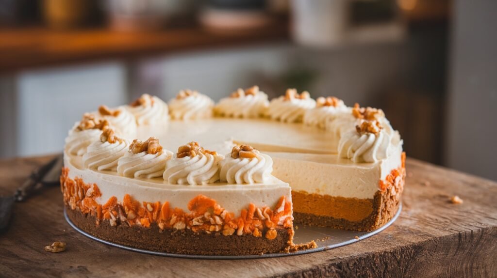 Carrot Cake Cheesecake Pie