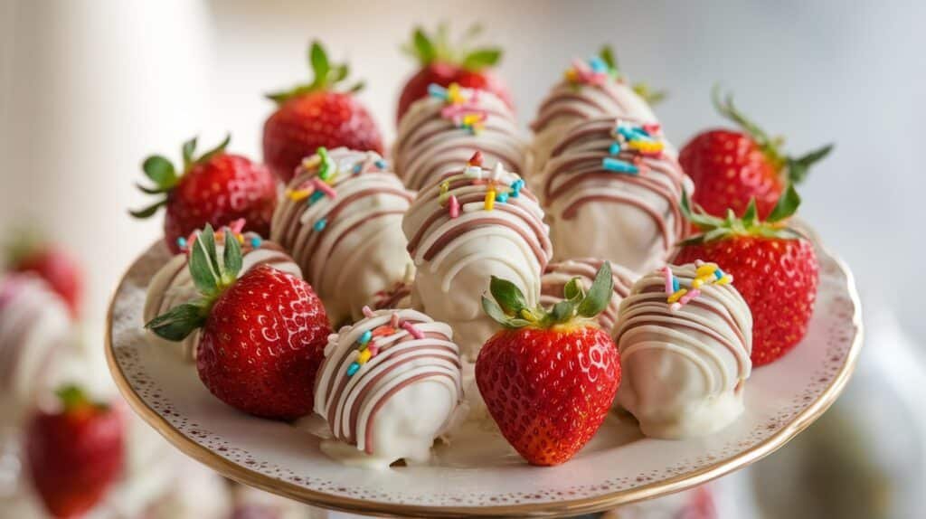 Strawberry White Chocolate Clusters