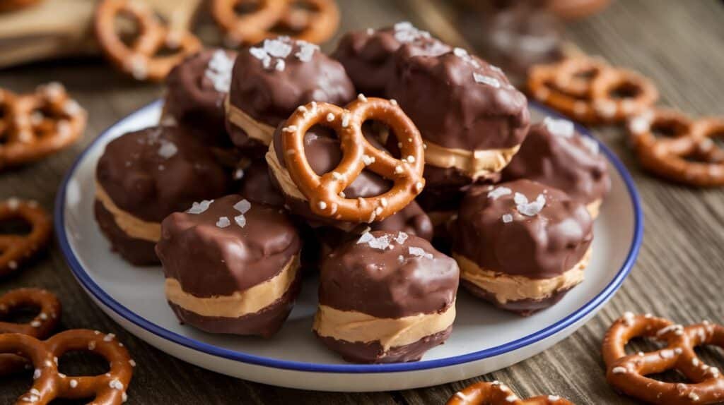 Chocolate Peanut Butter Pretzel Bites