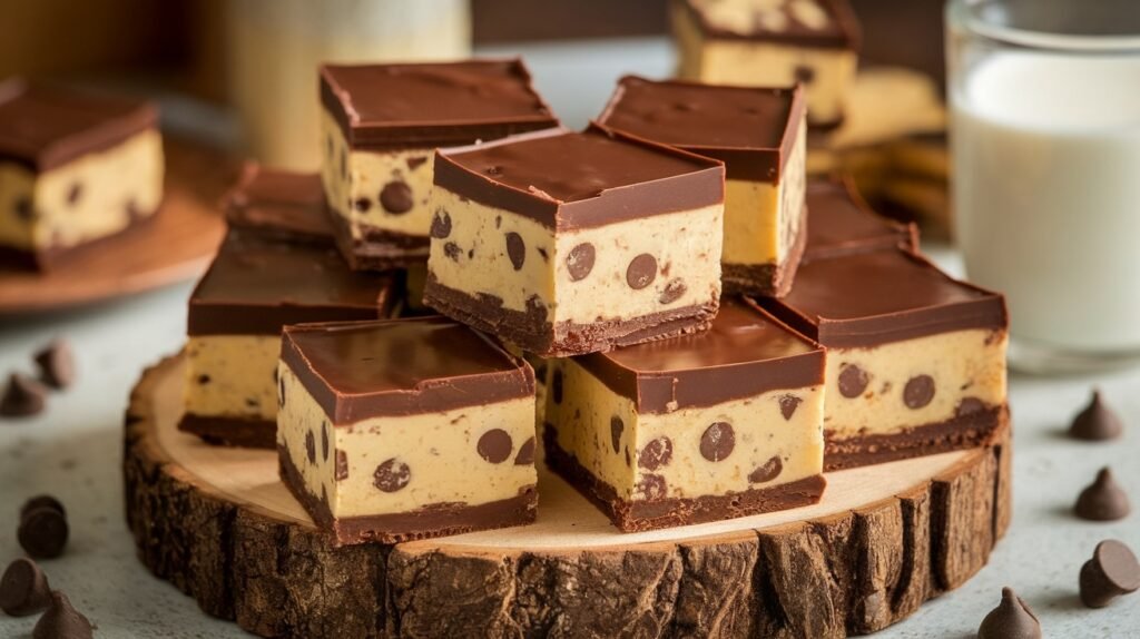 Chocolate Chip Cookie Dough Fudge