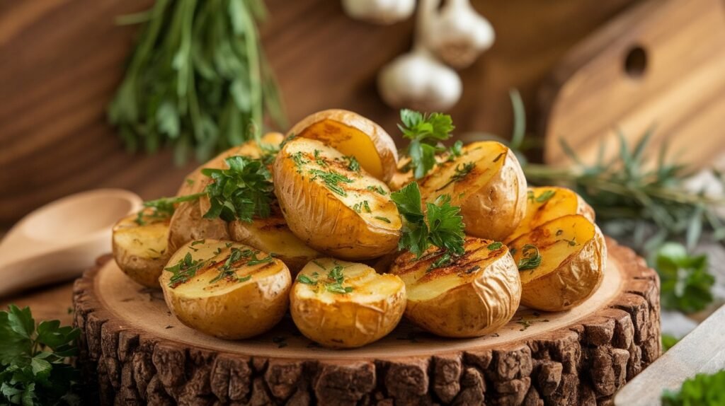 Roasted Garlic and Herb Potatoes