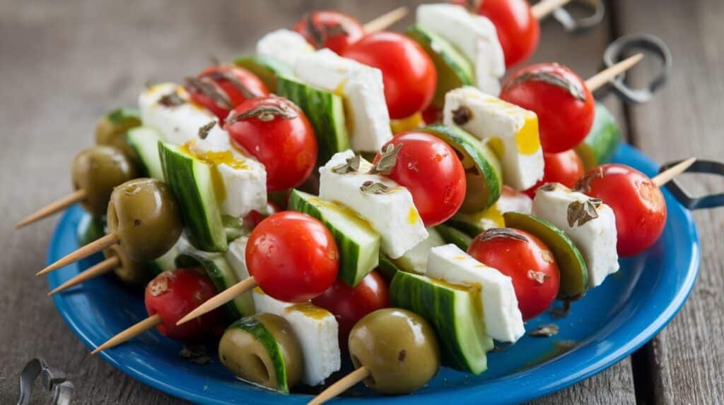Greek Salad Skewers