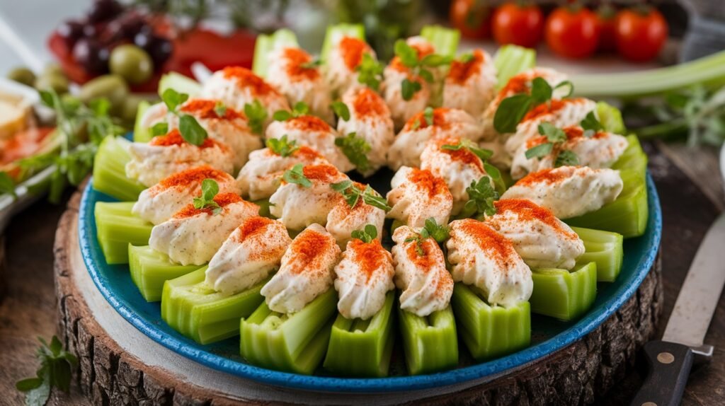 Cream Cheese Stuffed Celery