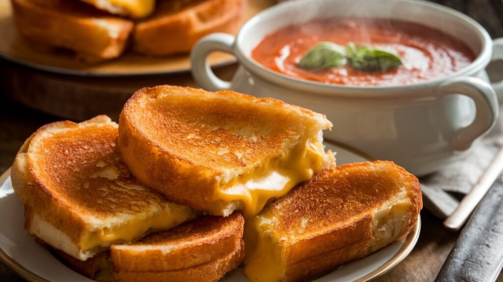 Grilled Cheese and Tomato Soup Dippers