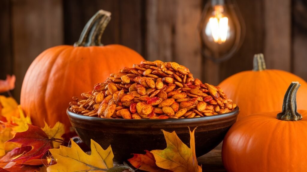 Spicy Roasted Pumpkin Seeds