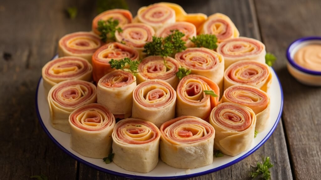 Mini Ham and Cheese Pinwheels