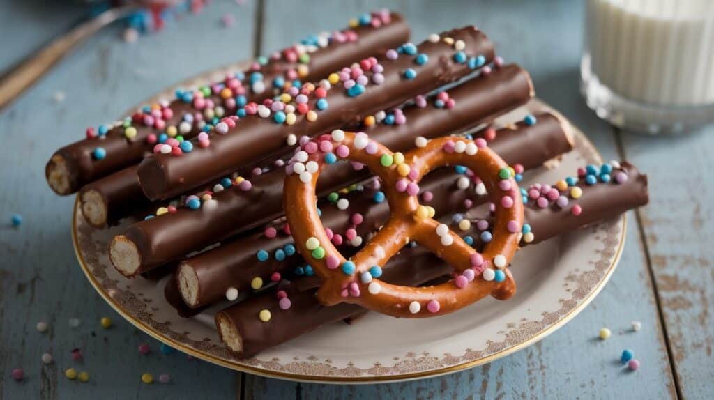 Chocolate Covered Pretzel Rods