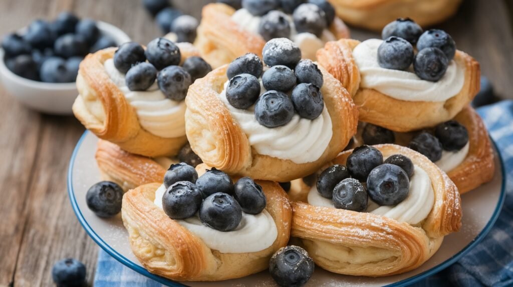 Blueberry Cream Cheese Danishes