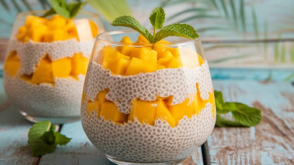 Mango Coconut Chia Pudding