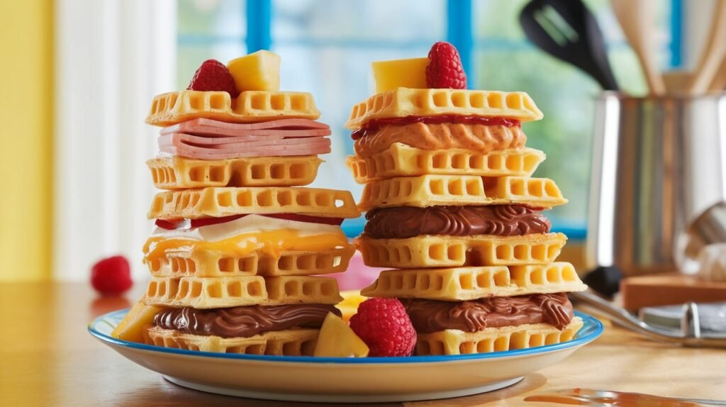 Mini Waffle Sandwiches