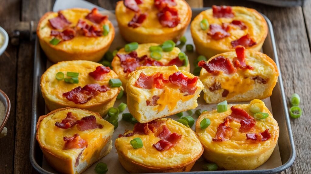 Bacon and Cheddar Mini Frittatas
