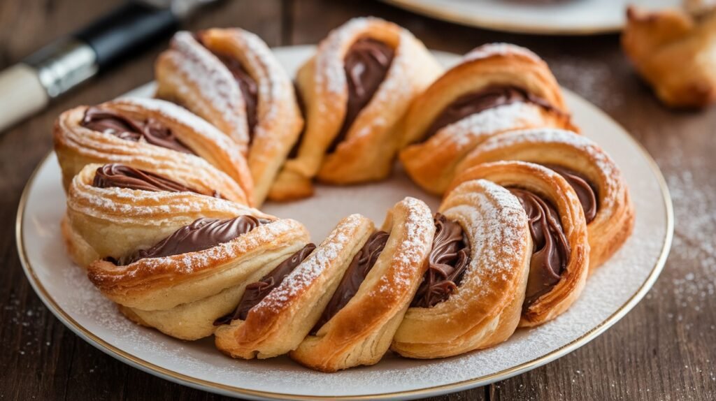 Nutella Puff Pastry Twists