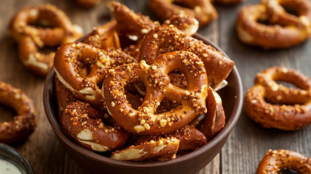 Spicy Garlic Pretzel Pieces