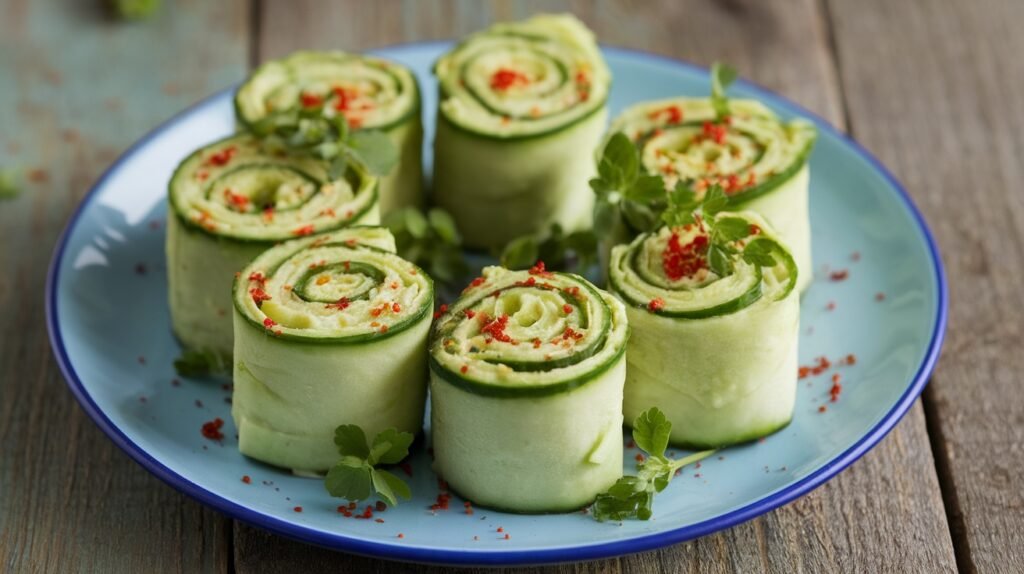 Cucumber Avocado Roll-Ups