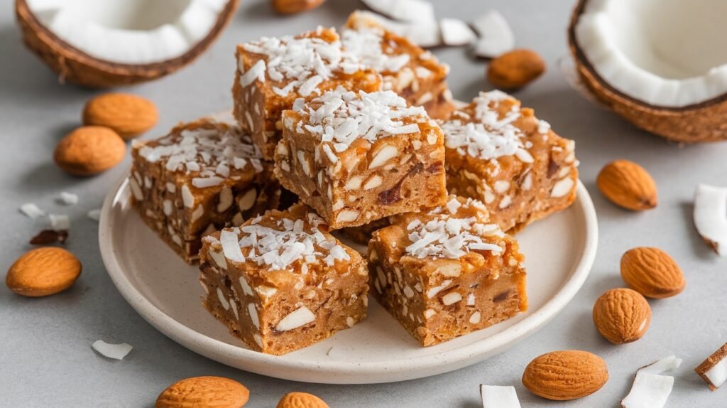 Almond Coconut Energy Squares