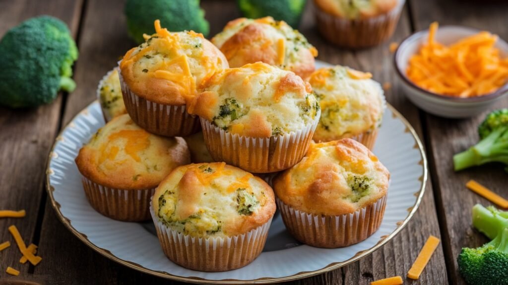 Cheddar Broccoli Muffins
