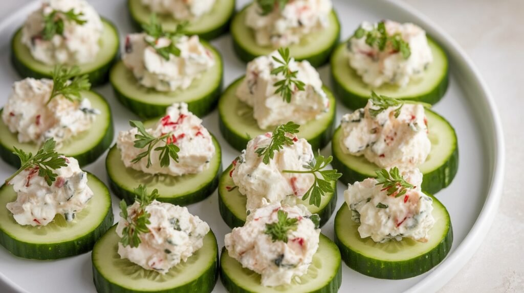 Cucumber Feta Bites