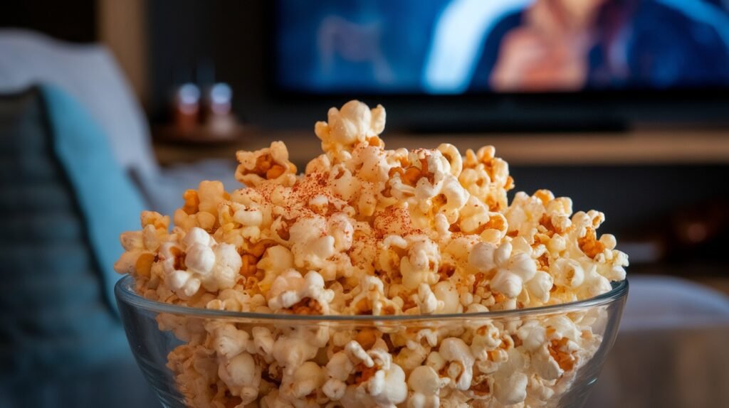 Spicy Peanut Butter Popcorn