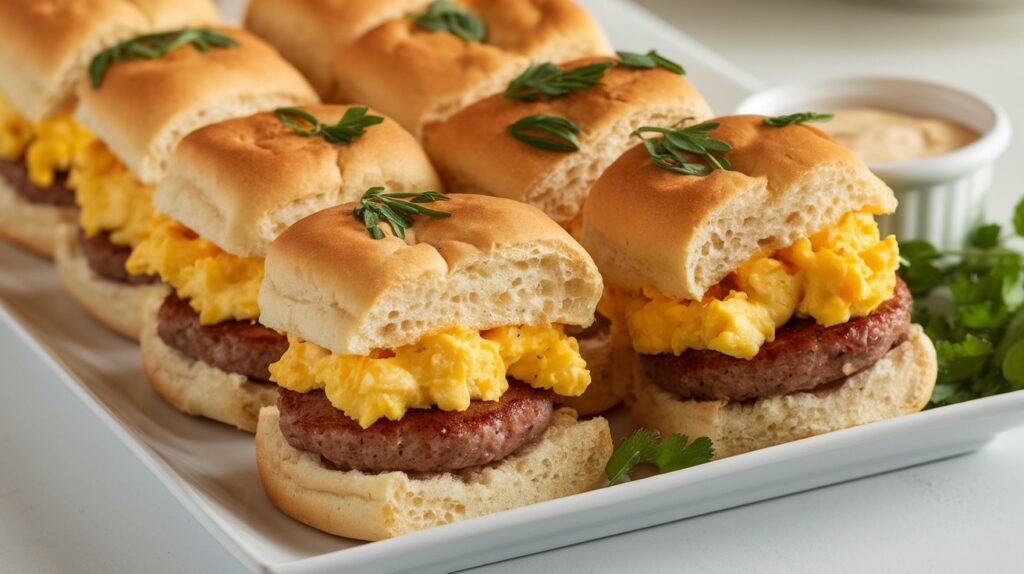 Sausage and Egg Biscuit Sliders