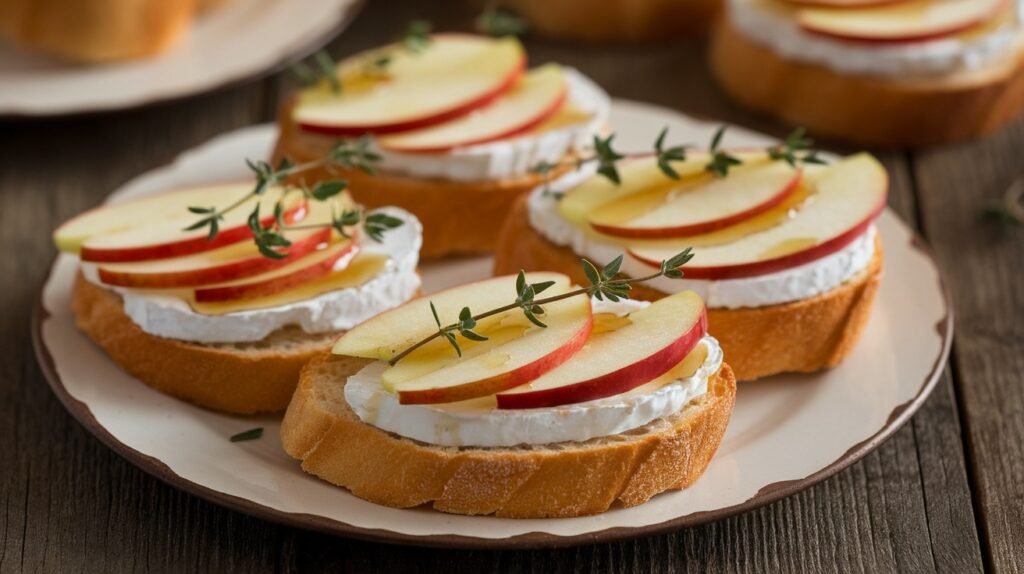 Apple and Brie Crostini