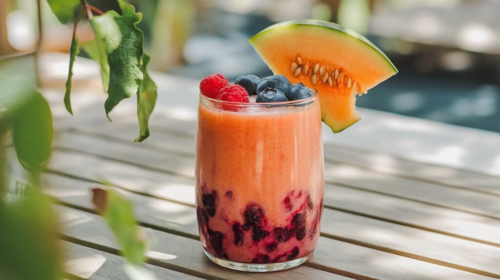 Melon Berry Summer Smoothie