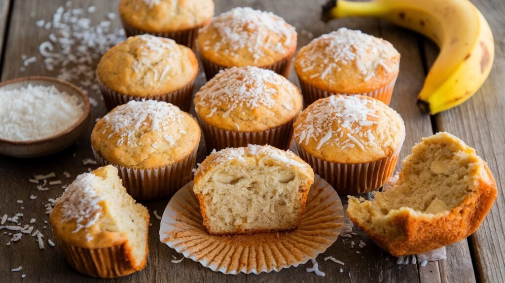 Banana Coconut Muffins