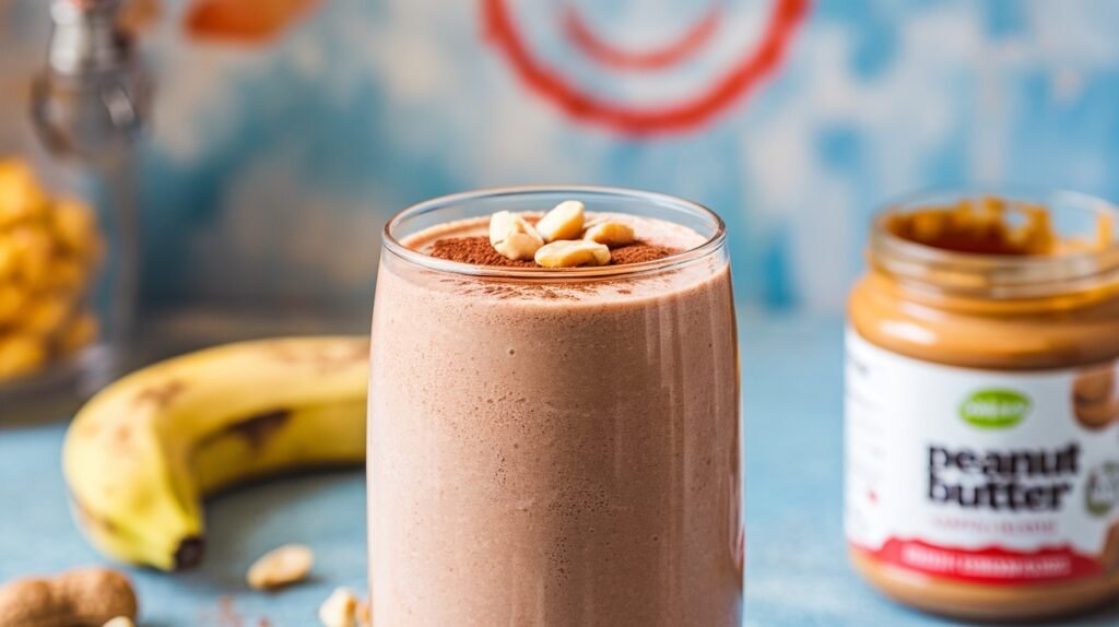 Chocolate Peanut Protein Smoothie