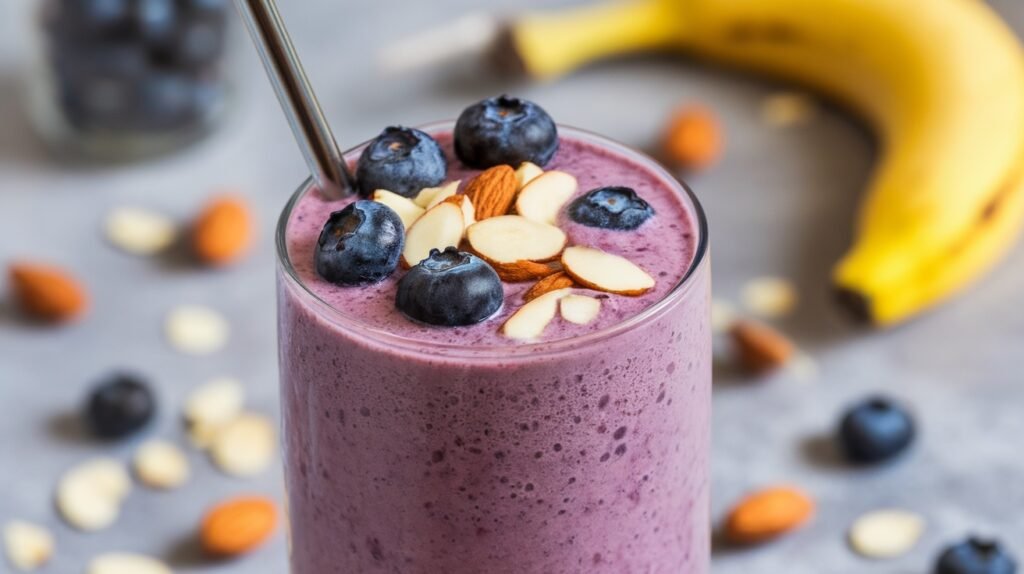Blueberry Almond Fitness Smoothie