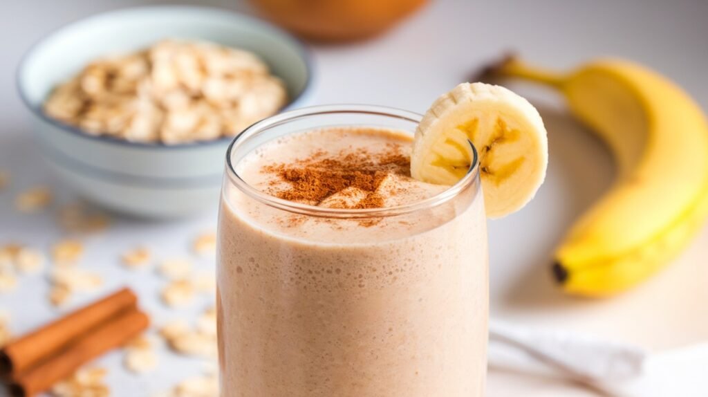 Cinnamon Oatmeal Breakfast Smoothie