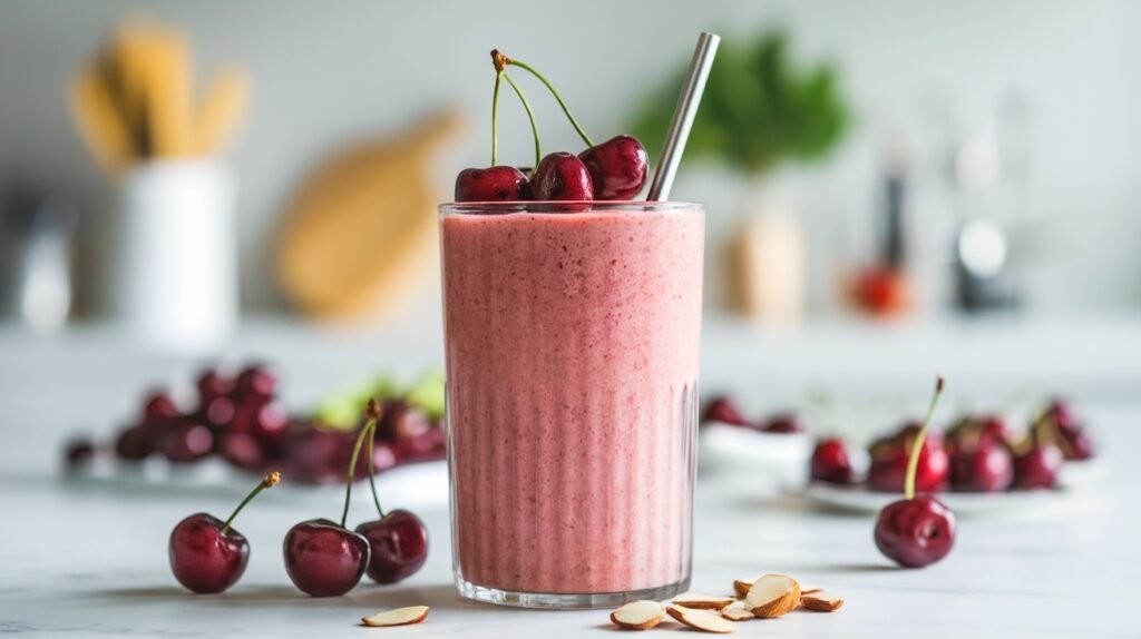 Cherry Almond Post-Workout Smoothie