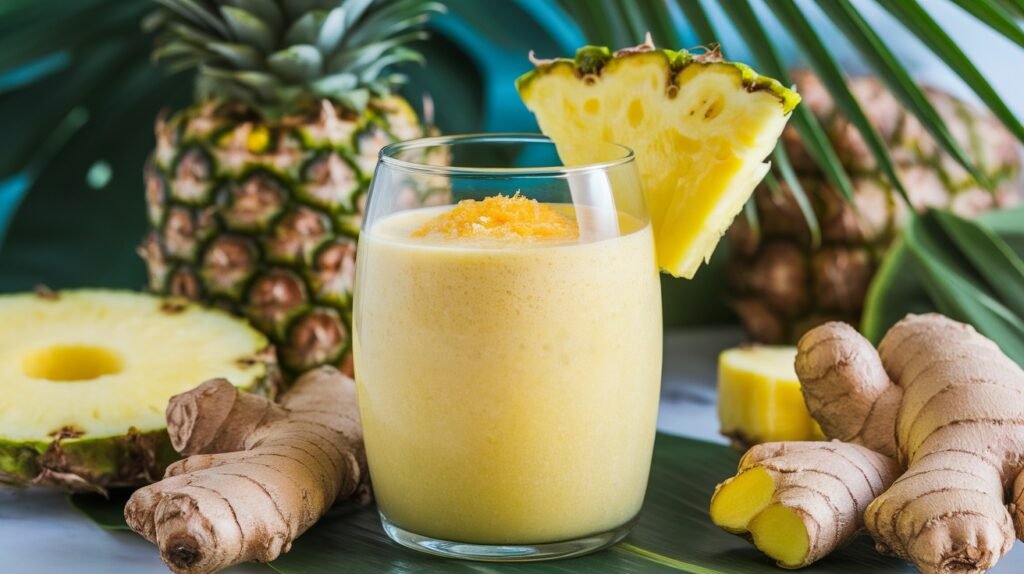 Pineapple Ginger Digestion Smoothie