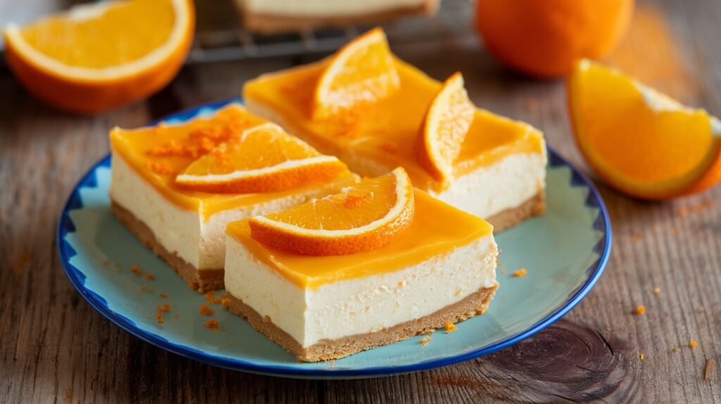Orange Cream Cheesecake Bars