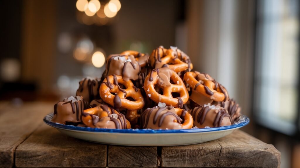 Caramel Pretzel Bites