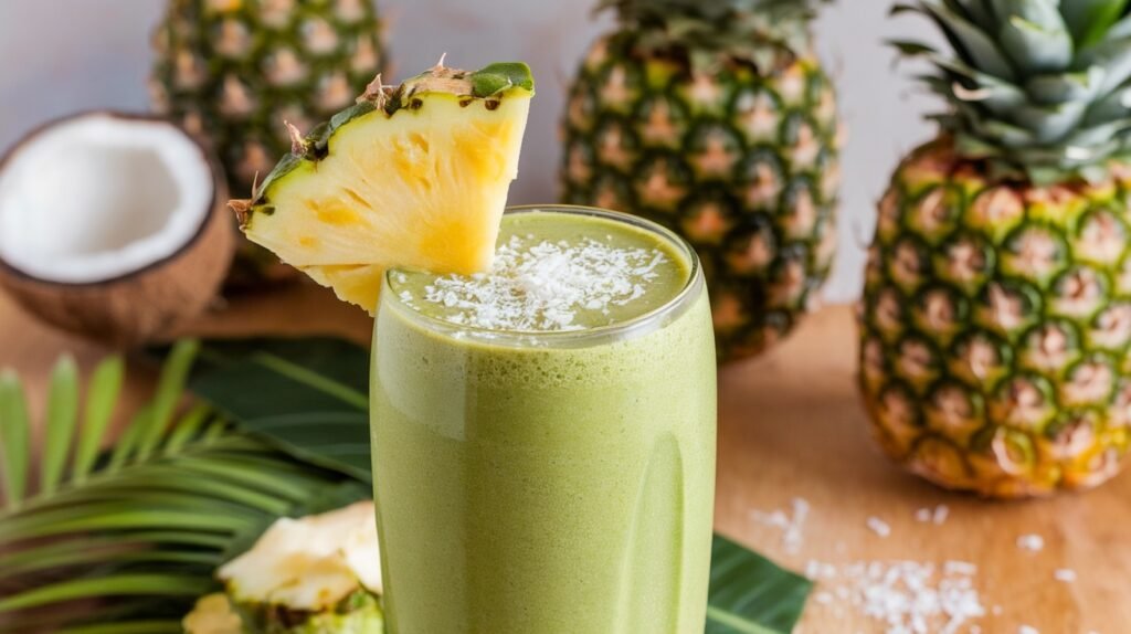 Coconut Pineapple Green Smoothie