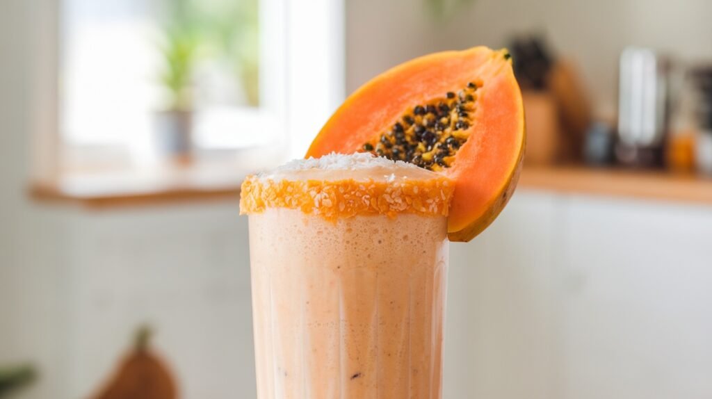 Papaya Coconut Protein Shake