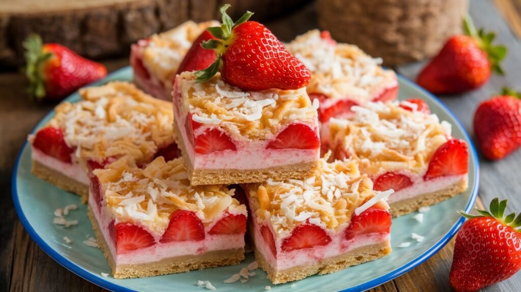Strawberry Coconut Bars