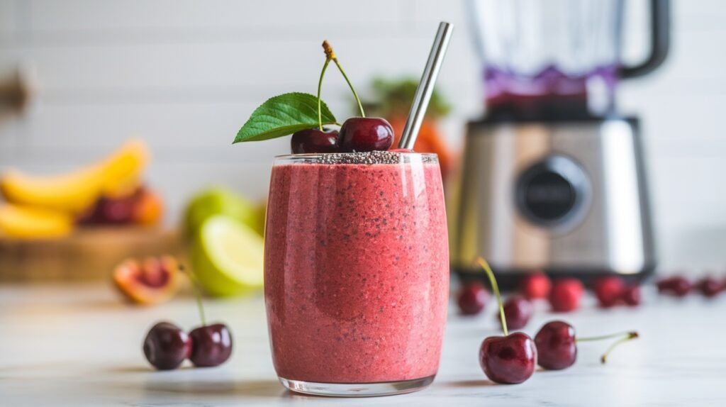 Cherry Chia Protein Smoothie