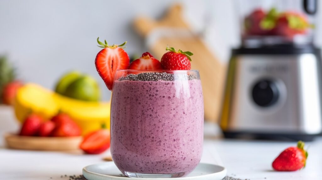 Acai Strawberry Protein Smoothie