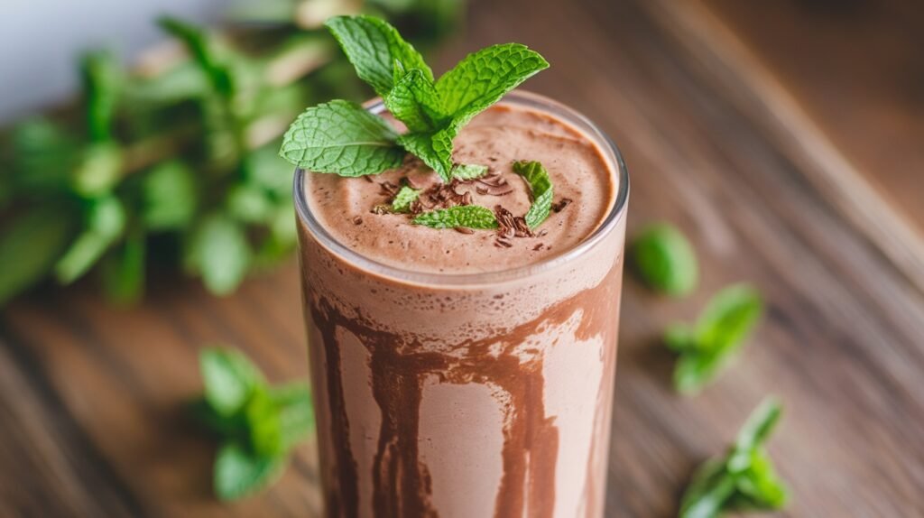 Chocolate Mint Protein Shake