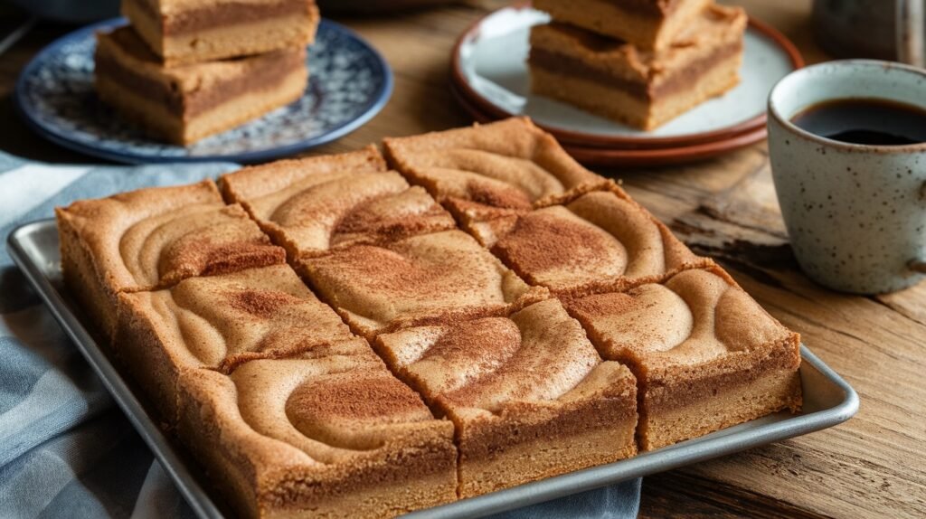 Cinnamon Brown Sugar Blondies